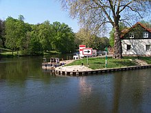 Saale an der Schleuse Meuschau