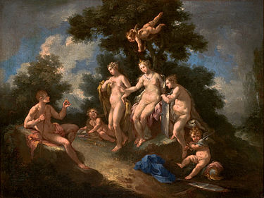 Michele Rocca, The Judgement of Paris, c.1710, Sao Paulo Museum of Art Michele rocca - o julgamento de paris 014.JPG