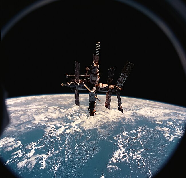 Space Station Mir in orbit. Show another