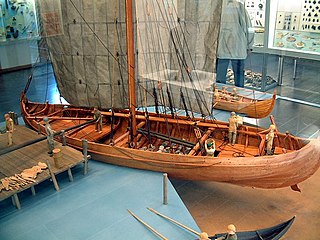 <span class="mw-page-title-main">Knarr</span> Type of Norse merchant ship used by the Vikings