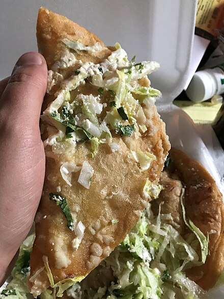Mexican molote pastry