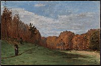 Woodgatherers at the Edge of the Forest Monet - Woodgatherers at the Edge of the Forest, about 1863.jpg