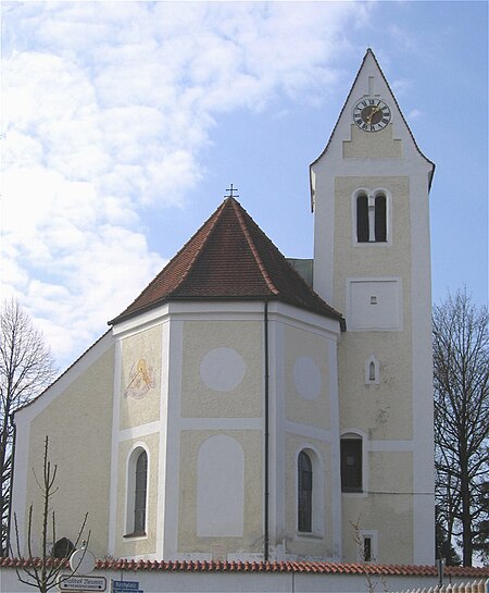 Moosach Pfarrkirche St. Bartholomaeus 1