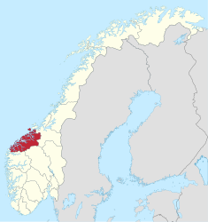 Mēres un Rumsdāles atrašanās vieta Norvēģijā