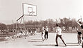 Motiv iz parka Tivoli - igranje košarke - športno igrišče 1961.jpg