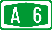 Motorway-A6-Hex-Green.svg