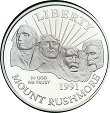 Mount Rushmore commemorative half dollar