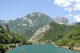 Le réservoir Jablanica sous Konjic