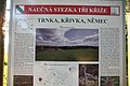 Čeština: Infotabule naučné stezky Tři kříže, Nové Město na Moravě, okres Žďár nad Sázavou. English: Information board of the educational trail Tři kříže, Nové Město na Moravě, Žďár nad Sázavou District, Czechia.