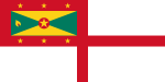 Naval Ensign of Grenada (canton: Flag of Grenada)
