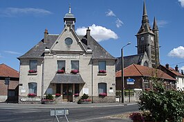 Gemeentehuis en kerk