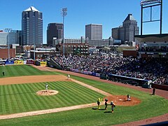 First National Bank Field, home of the Greensboro Grasshoppers, the High-A affiliate of the Pittsburgh Pirates