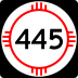 State Road 445 marker