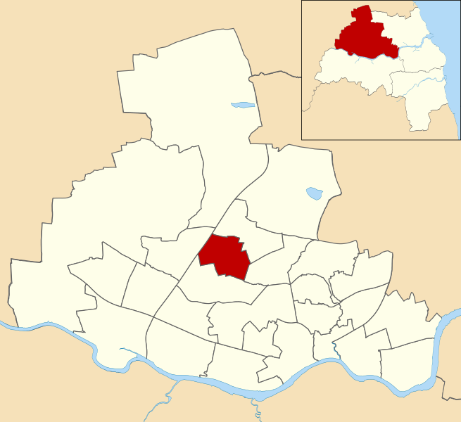 File:Newcastle upon Tyne UK ward map highlighting Kenton.svg