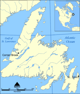 Kaart van Newfoundland