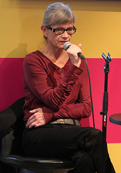 Ninni Holmqvist på Bok- och biblioteksmässan i Göteborg 2014