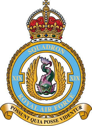 <span class="mw-page-title-main">No. 19 Squadron RAF</span> Air control squadron of the Royal Air Force