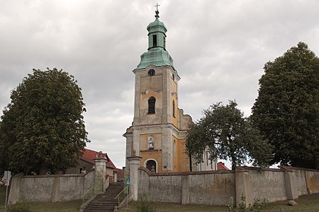 English: Church in Nowa Wieś Polski: Nowa wieś - kościół fil. p.w. św. Anny, 1760, gmina Bledzew