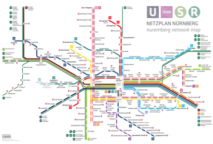 S-, U-Bahn and Tramway network