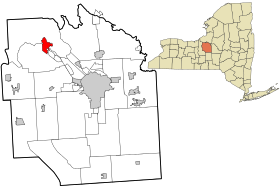 Onondaga County New York incorporated and unincorporated areas Baldwinsville highlighted.svg