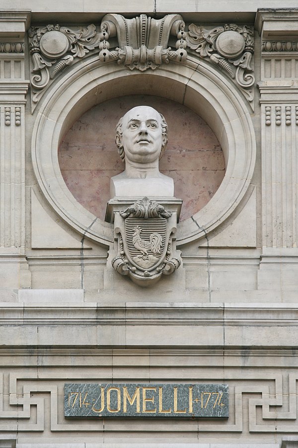 Jommelli finds a place among the composers commemorated on the Opéra Garnier, Paris