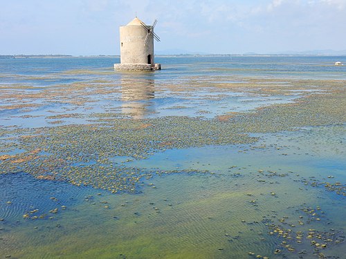 Laguna e mulino - Orbetello (GR) Autore: Graziella taibi Licensing: CC-BY-SA-4.0