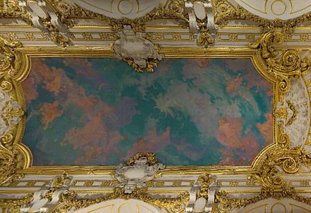 Plafond du foyer de l'Opéra de Lille.