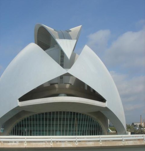 Palau de les Arts Reina Sofía, rear SE elevation