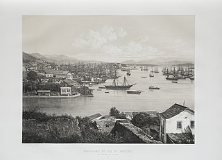 Panorama de Rio de Janeiro Port Marchand de la Saude