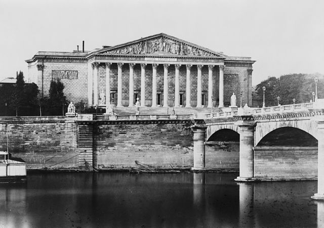 The Palais Bourbon, seat of the French National Assembly
