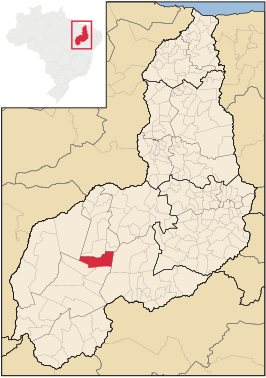 Kaart van Alvorada do Gurguéia