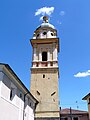 Il campanile della pieve di Santa Maria Assunta, Pignone, Liguria, Italia