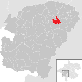 Poloha obce Pilsbach v okrese Vöcklabruck (klikacia mapa)