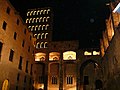 Vista nocturna de la plaça del Rei