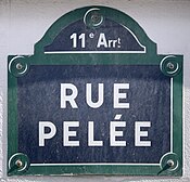 Plaque Rue Pelée - Paris XI (FR75) - 2021-05-23 - 1.jpg