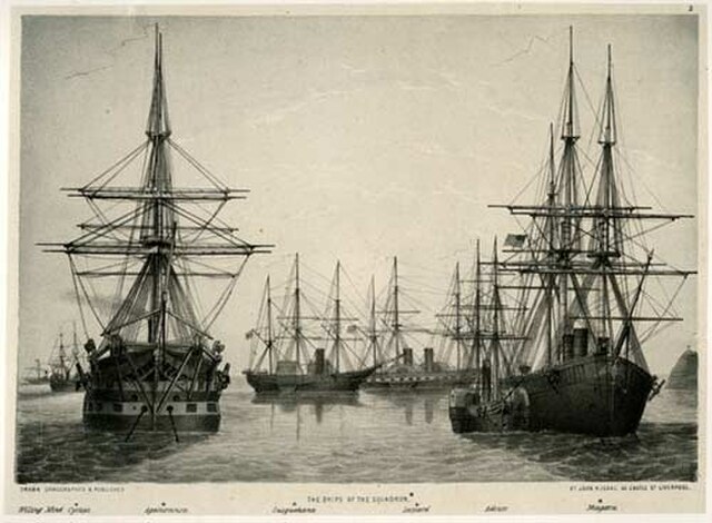 The ships used for the first attempt, at Valentia Island.