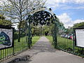 The entrance to Ravelin Park, Portsmouth, Hampshire at Hampshire Terrace in May 2012.