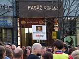 Praha, Václavské náměstí - demonstrace Za slušného premiéra a slušnou vládu
