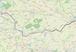 Spoorlijn Armentières - Arques op de kaart