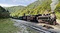 * Nomination Forest Railway Train - Vișeu de Sus, Romania --Eddy Renard 13:34, 18 October 2023 (UTC) * Promotion Overall, a good image that could be improved if the tourist with the camera on the right were to disappear from the image. Next time, suggest more patience and wait until distracting elements walk away on their own. --GRDN711 15:23, 18 October 2023 (UTC) Puh, waited till the train started again, the tourist were all around, so this was the best moment. But now I cleared the background --Eddy Renard 10:27, 21 October 2023 (UTC)  Support Good quality. --Plozessor 11:32, 24 October 2023 (UTC)