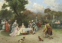 XVIII век в садах Версаля.