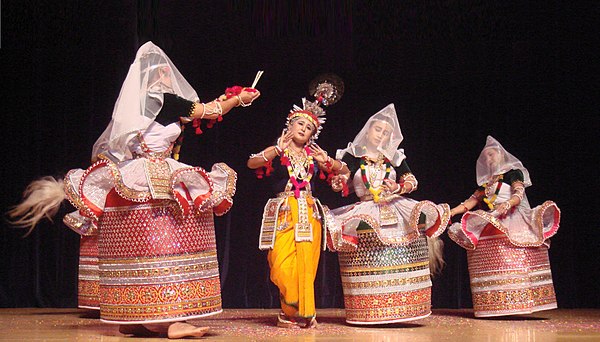 Raslila in Jagoi Raas (Meitei for 'Manipuri classical dance') style