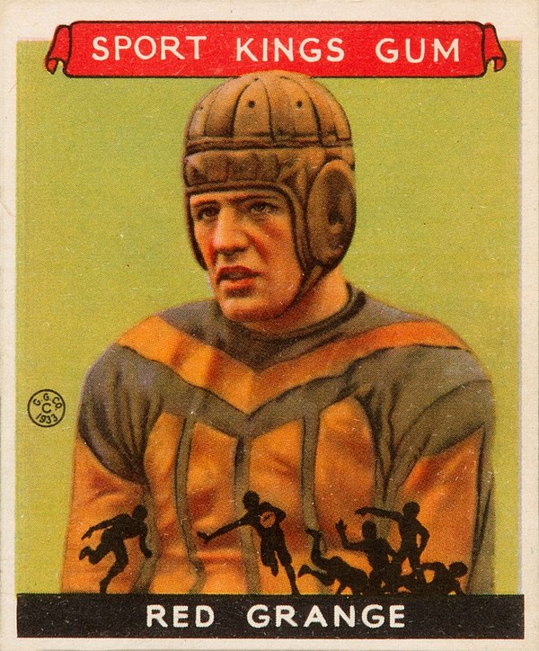 Red Grange, "The Galloping Ghost", was named to seven of eight official All-America teams in 1924.