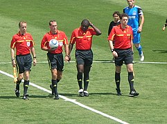 Referees at Galaxy at Earthquakes 2010-08-21 2.JPG