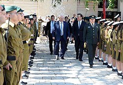 Reuven Rivlin and Juan Carlos Varela, May 2018, Israel. Reuven Rivlin host Juan Carlos Varela, May 2018 (7308).jpg