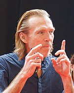 Richard Brake was cast in the supporting role as Pierce Tencil. Richard Brake Comic Con Brussels 2018 (cropped).jpg