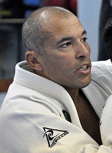 Royce Gracie used Brazilian jiu-jitsu in the early years of UFC to defeat opponents of greater size and strength. Royce Gracie 2.jpg