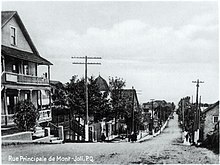 La rue Principale de Mont-Joli vers 1910