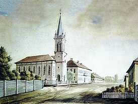Збор і школа на малюнку Н. Орды