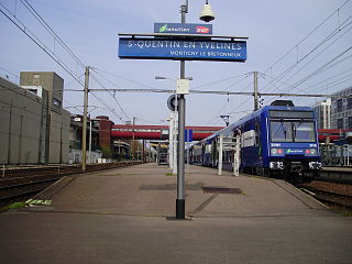 Saint-Quentin-en-Yvelines–Montigny-le-Bretonneux station railway station in Montigny-le-Bretonneux, France